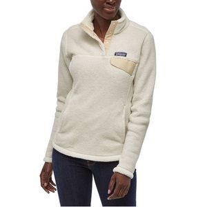 Patagonia White Fleece Pullover Sweater